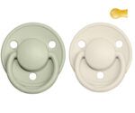 2 Chupetes BIBS De Lux Ivory/Sage
