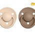 2 Chupetes BIBS De Lux Vanilla/Dark Oak