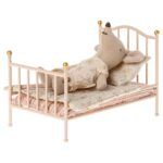 Cama vintage rosa ratón - Imagen 3