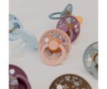 2 Chupetes BIBS Colour Round Liberty Eloise Sage Mix - Imagen 2