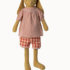 Conejito talla 5, Amarillo polvoriento - Blusa y pantalones cortos