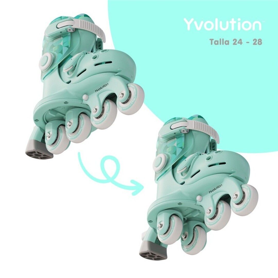 T8KY00014088 Patines Twista verde 24-28 - Imagen 1