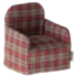 Sillón ratón  cuadros rojos