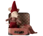 Ratón de navidad bebé en maleta - Imagen 2