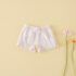 Short seersuker rayitas malva