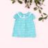 Blusa vichy cuello volante