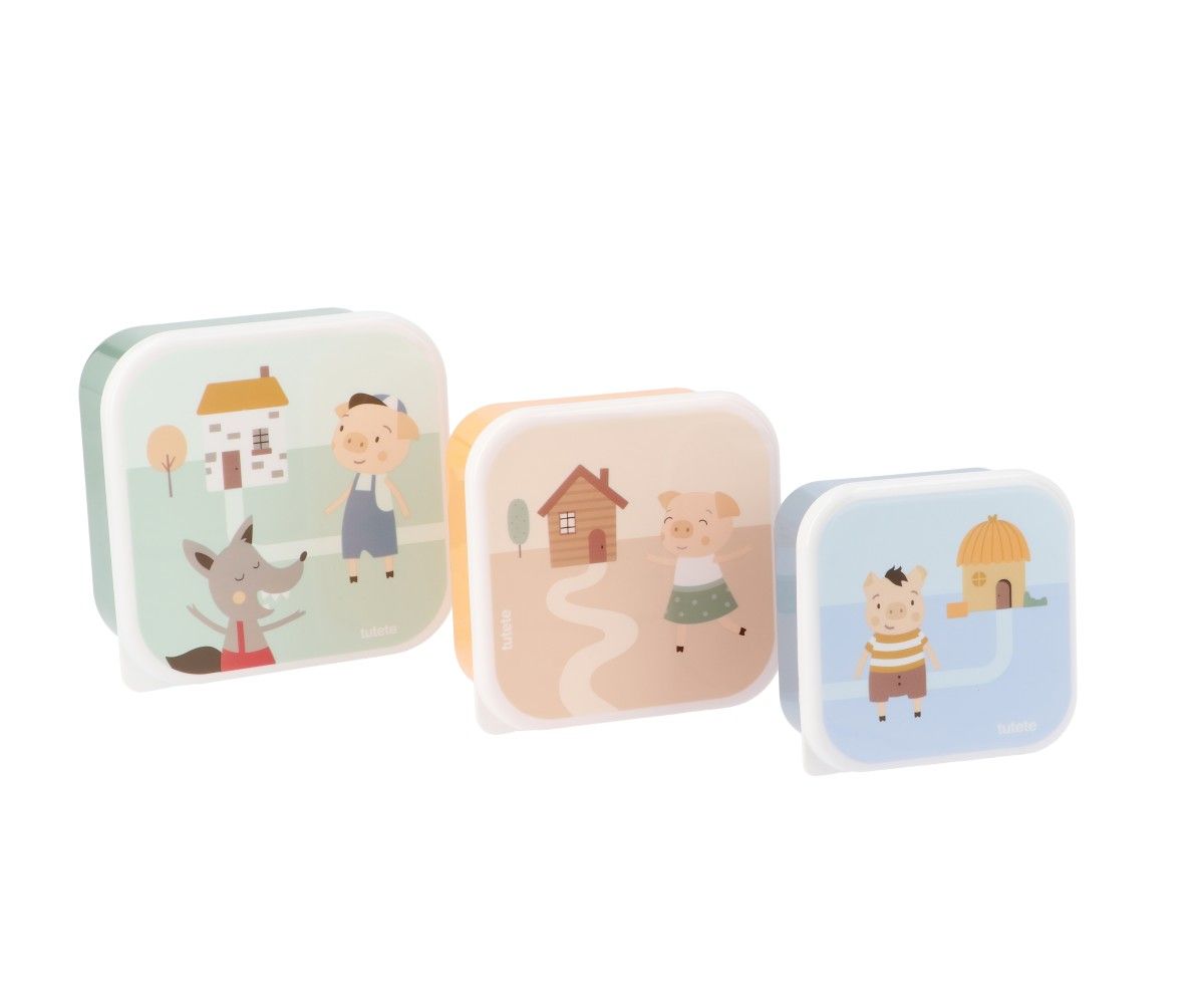 Copy of Set 3 Cajas almuerzo VAC 2025_69 3 Cajas Almuerzo The Three Little Pigs - Imagen 1
