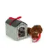 Cachorro de peluche con casita portatil
