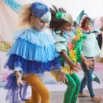 Disfraz pájaro azul