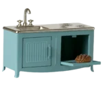 Cocina en miniatura metálica azul - Imagen 3