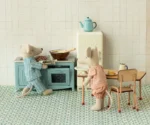 Cocina en miniatura metálica azul - Imagen 4