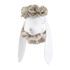 Conejito de lino con flores beige