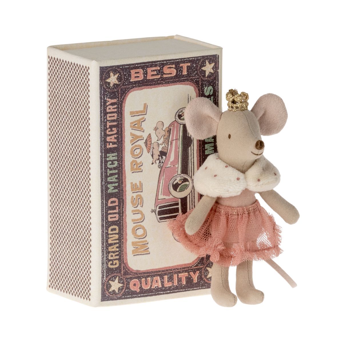 muneco-ratoncita-princesa-en-caja-little-sister-11cm Ratoncita princesa hermana pequeña en caja - Imagen 1