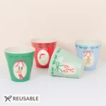 Vasos Jolly Christmas x 4