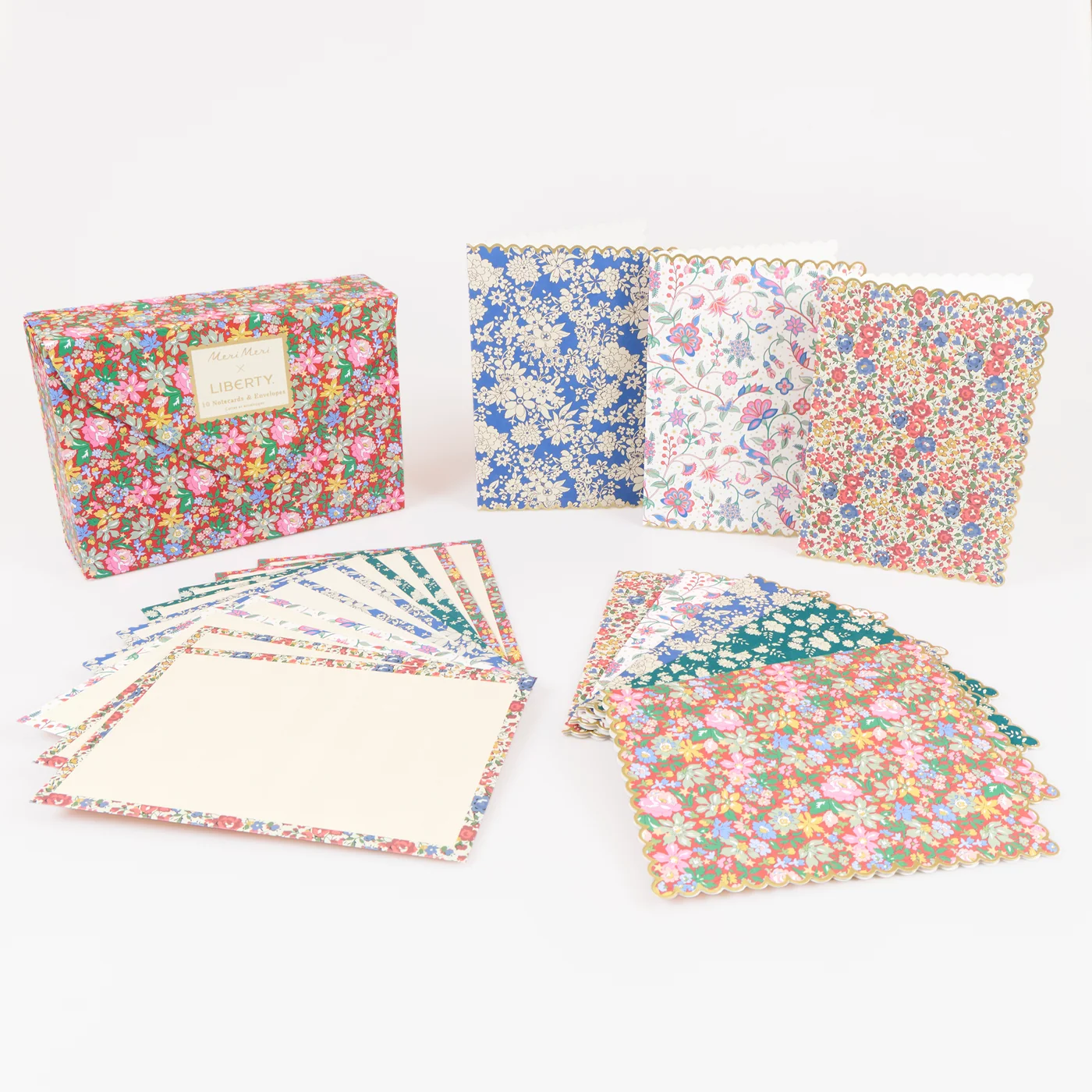 Set de 10 tarjetas Liberty navidad